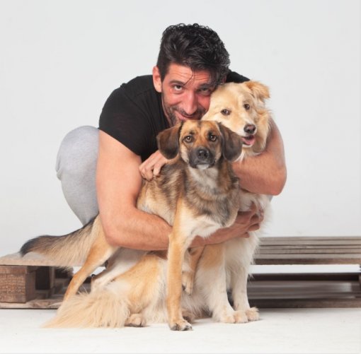 Slavko Sobin with Buba and Mara [ 107.14 Kb ]