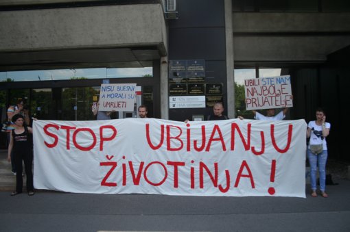Prosvjed ispred Ministarstva poljoprivrede [ 335.27 Kb ]